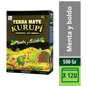 Yerba Mate Kurupi Menta Y Boldo X 500 Gr