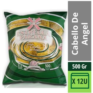 Fideo Estrella Del Paraná Cabello De Ángel X 500 Gr