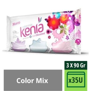 Jabón De Tocador Kenia Color Mix 3 X 90 G