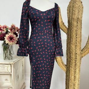 VESTIDO ROSAS