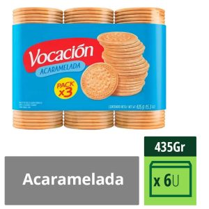 Galletita Vocación Acaramelada Triple X 435 Gr
